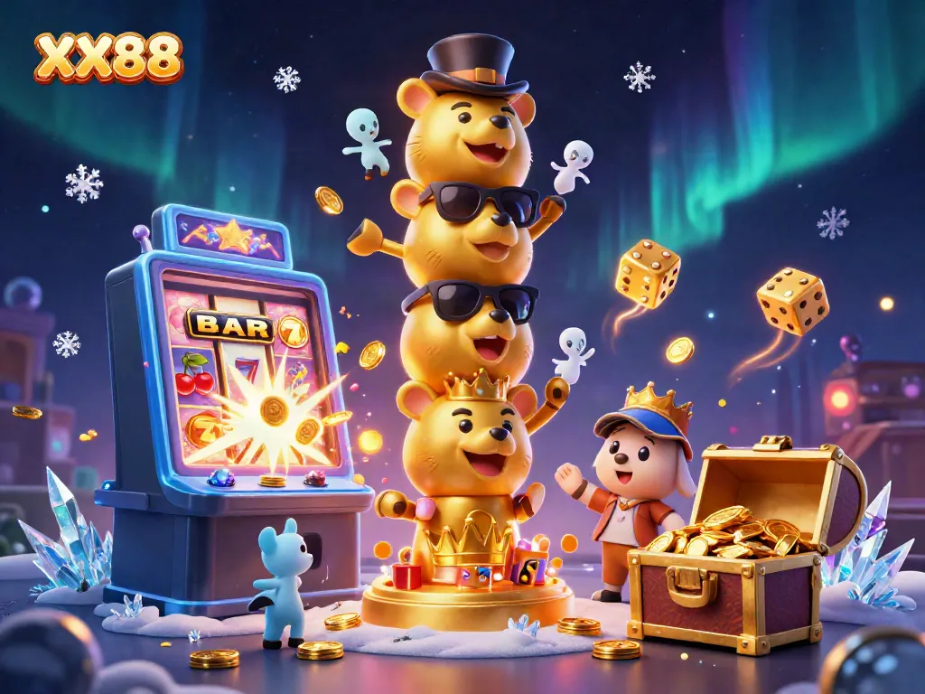 Players engaging with a vibrant XX88 themed casino experience featuring dynamic gaming elements and a festive atmosphere.