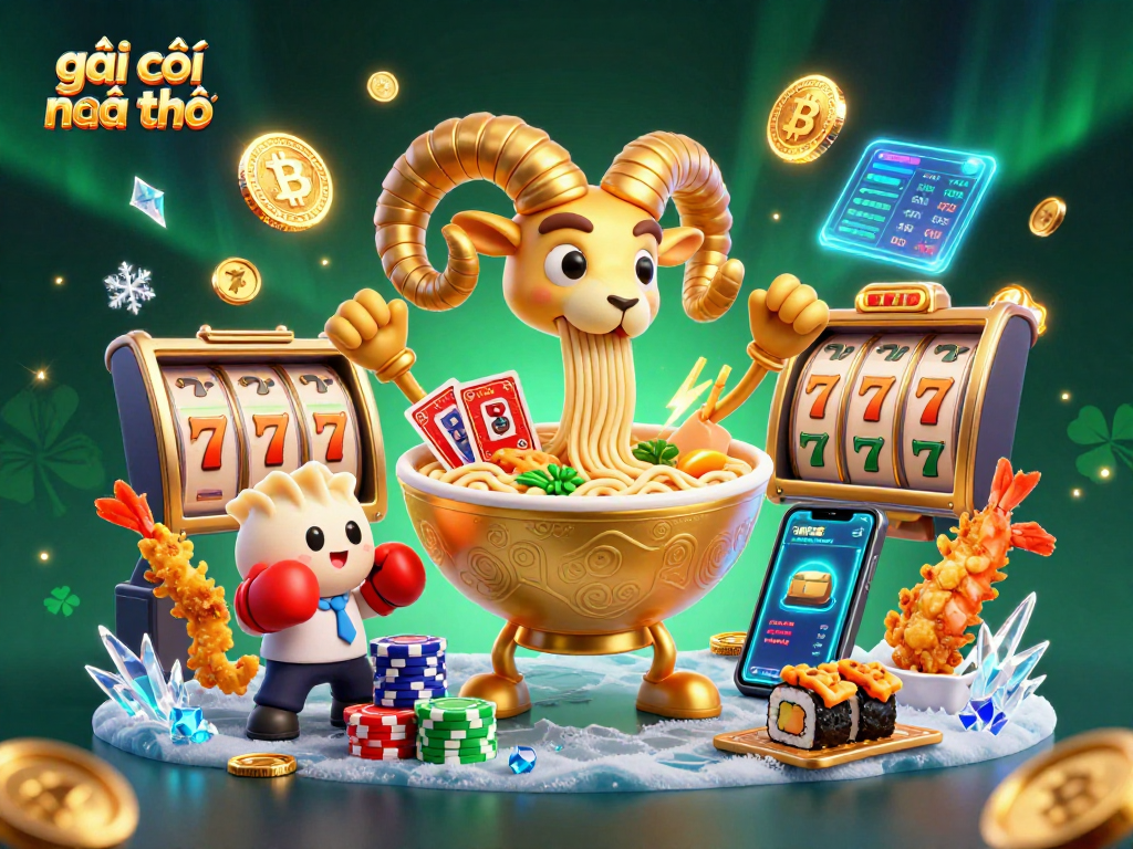 Engage with the dynamic world of gái gọi cần thơ illustrated with 3D gambling elements and vibrant characters.
