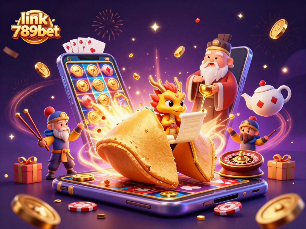 Experience the thrill of gaming and winning at link 789bet with this vibrant digital illustration.
