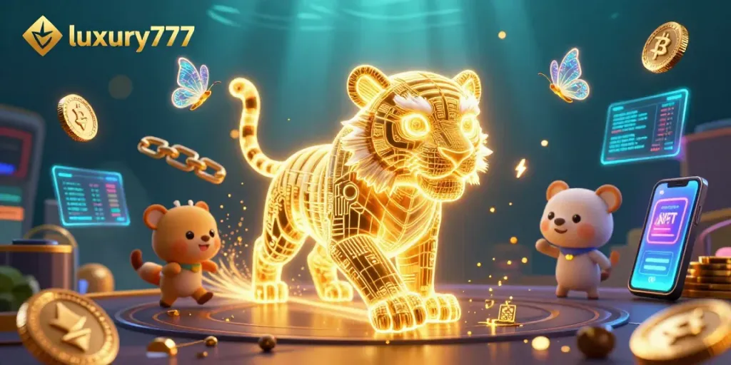 Experience luxury777's thrilling casino adventure with dynamic characters and crypto elements!