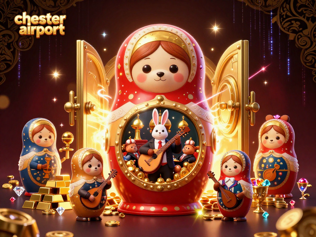Engage with chesterairport's dynamic 3D casino illustration featuring vibrant characters and rich gaming elements!