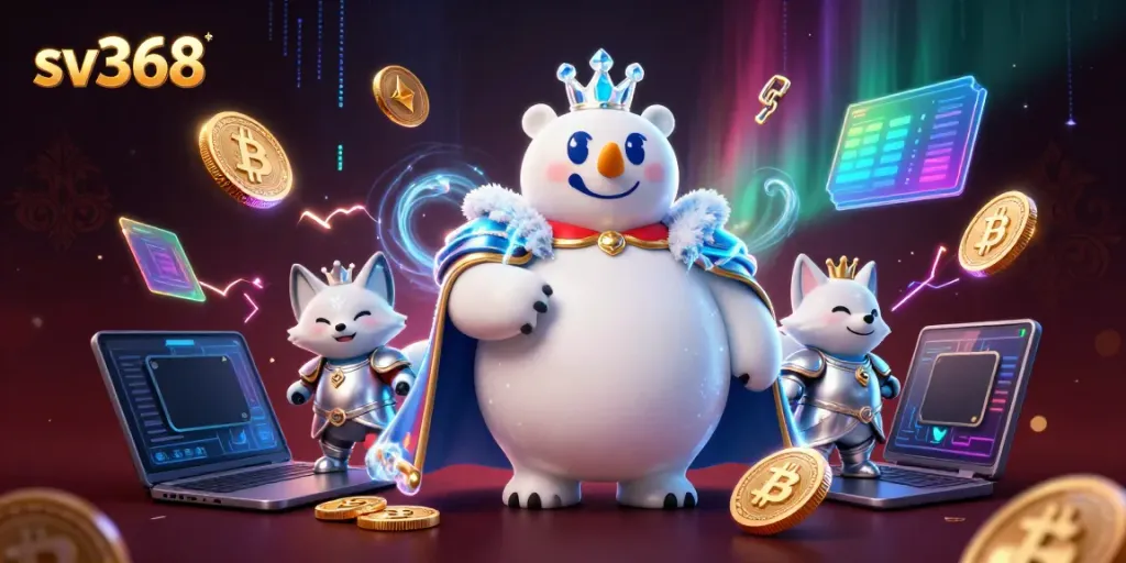 Engage with sv368's exciting features through this colorful 3D casino scene.