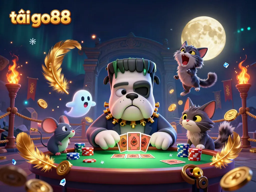 Experience the thrill as you tải go88 with vibrant characters in a dynamic casino environment filled with excitement.