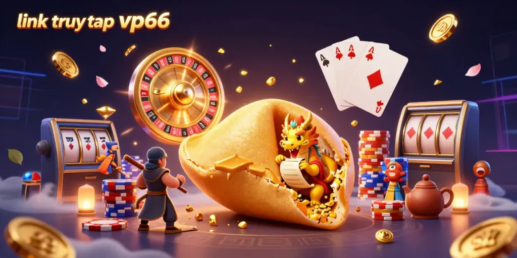 Experience the thrill with link truy cập vp66 featuring vibrant characters and casino elements in an enchanting 3D setting.