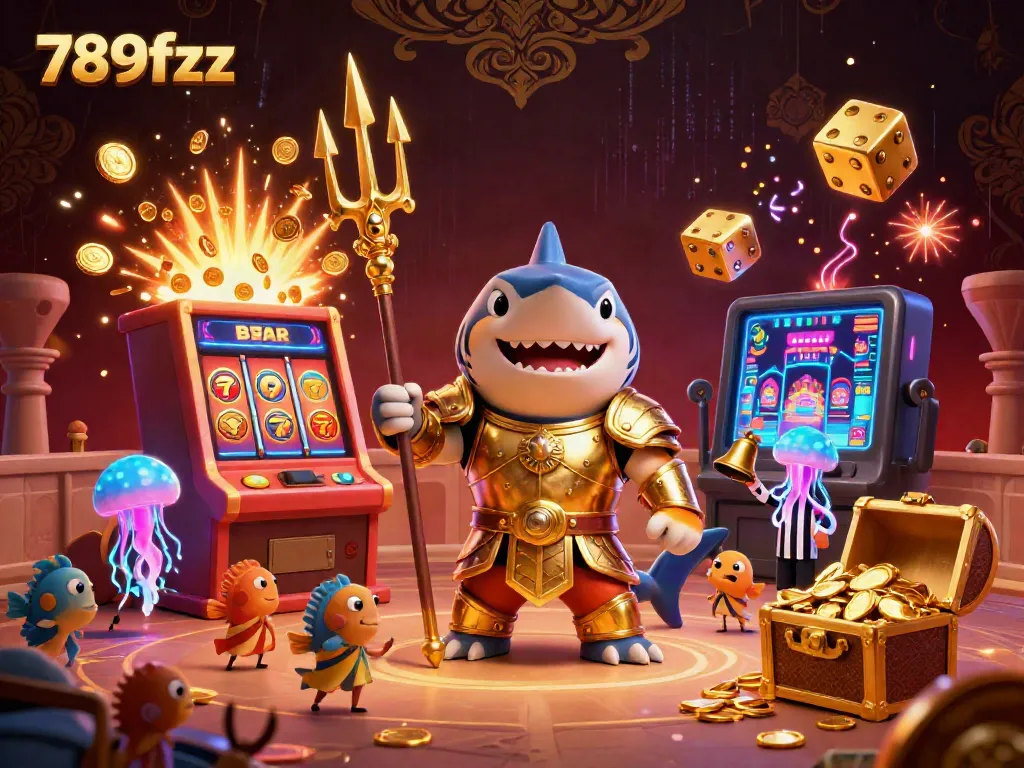 Engage with exciting game features at 789fzx, highlighted by a dynamic underwater casino scene.