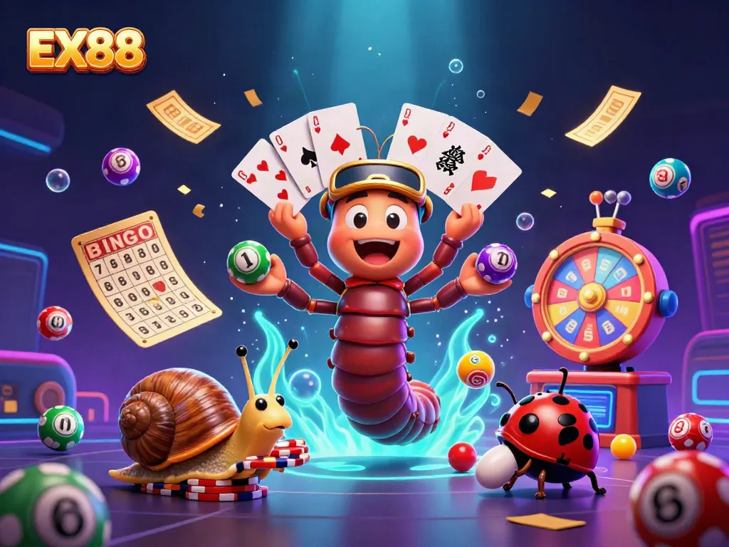 Experience exciting gaming with EX88 featuring vibrant casino elements.