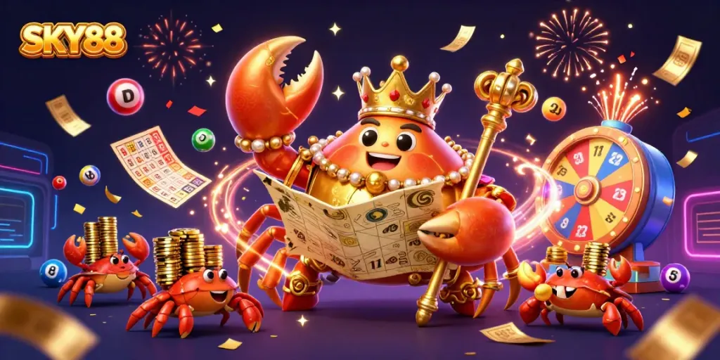 Experience exciting gaming adventures at SKY88 with vibrant elements and dynamic casino interactions.